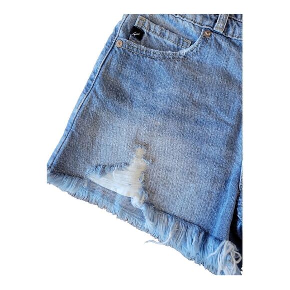 Kancan High-waisted Distressed Denim Jean Shorts Size 3/25 - Picture 4 of 5